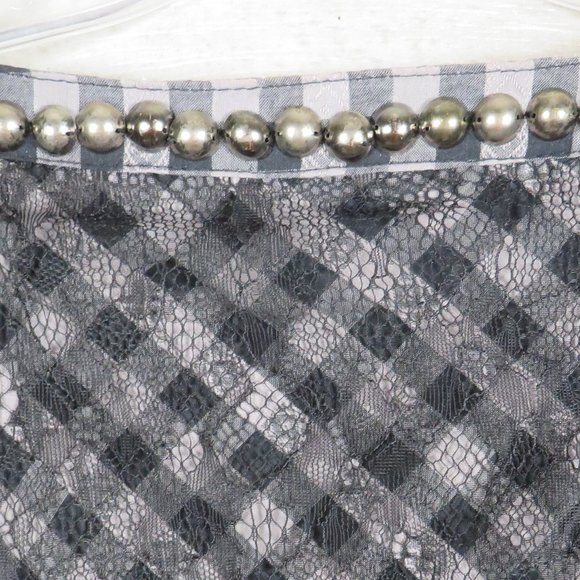 Faith 21*Women's Short Sleeve Pullover Split V-Neck Studded Tie Back Waist~ XL - Picture 13 of 13